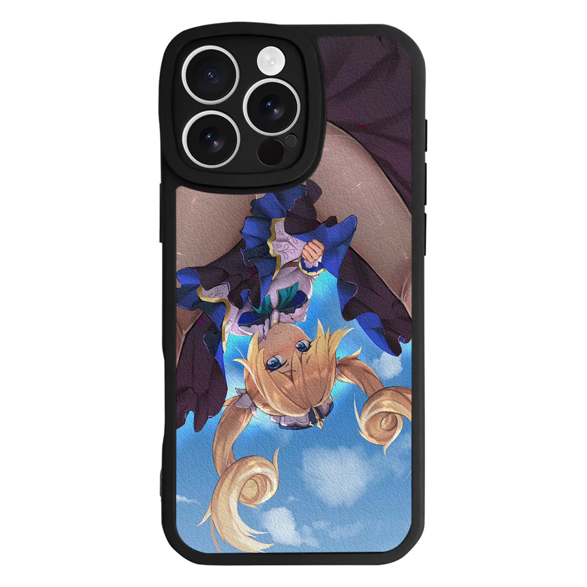 げんし神 genshin 【iPhone 16シリーズ対応】シリコンスマホケース（レザー調） 材質：シリコン